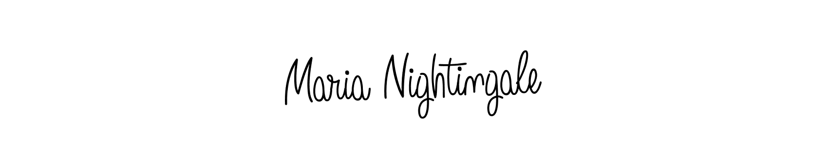 It looks lik you need a new signature style for name Maria Nightingale. Design unique handwritten (Angelique-Rose-font-FFP) signature with our free signature maker in just a few clicks. Maria Nightingale signature style 5 images and pictures png