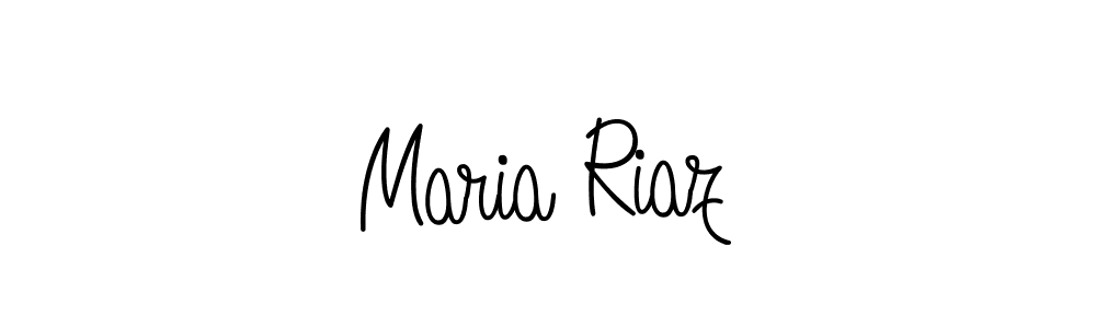 Make a beautiful signature design for name Maria Riaz. With this signature (Angelique-Rose-font-FFP) style, you can create a handwritten signature for free. Maria Riaz signature style 5 images and pictures png