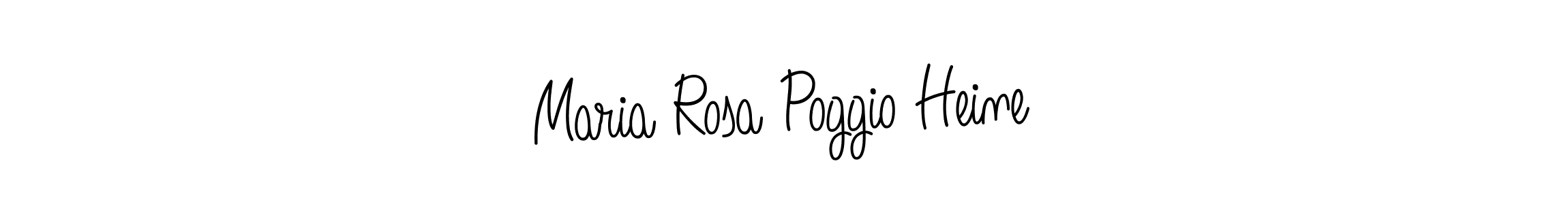 Make a short Maria Rosa Poggio Heine signature style. Manage your documents anywhere anytime using Angelique-Rose-font-FFP. Create and add eSignatures, submit forms, share and send files easily. Maria Rosa Poggio Heine signature style 5 images and pictures png