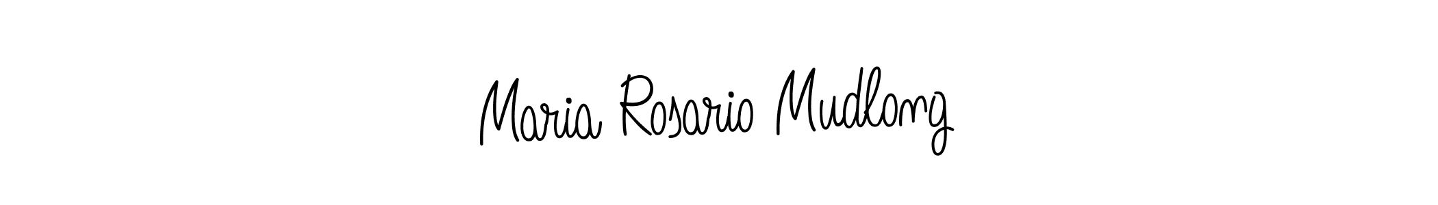 Make a short Maria Rosario Mudlong signature style. Manage your documents anywhere anytime using Angelique-Rose-font-FFP. Create and add eSignatures, submit forms, share and send files easily. Maria Rosario Mudlong signature style 5 images and pictures png