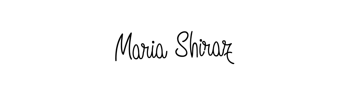 Use a signature maker to create a handwritten signature online. With this signature software, you can design (Angelique-Rose-font-FFP) your own signature for name Maria Shiraz. Maria Shiraz signature style 5 images and pictures png