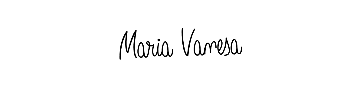 Use a signature maker to create a handwritten signature online. With this signature software, you can design (Angelique-Rose-font-FFP) your own signature for name Maria Vanesa. Maria Vanesa signature style 5 images and pictures png