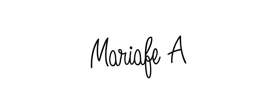 How to Draw Mariafe A signature style? Angelique-Rose-font-FFP is a latest design signature styles for name Mariafe A. Mariafe A signature style 5 images and pictures png