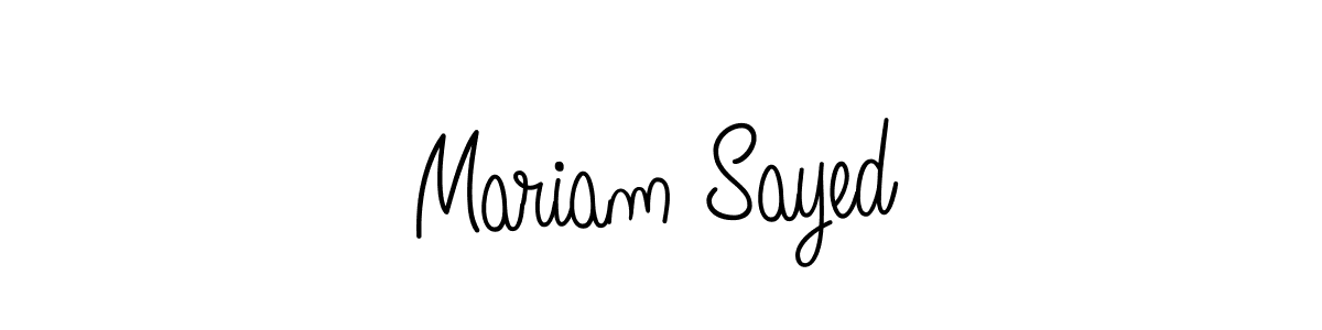 How to make Mariam Sayed signature? Angelique-Rose-font-FFP is a professional autograph style. Create handwritten signature for Mariam Sayed name. Mariam Sayed signature style 5 images and pictures png