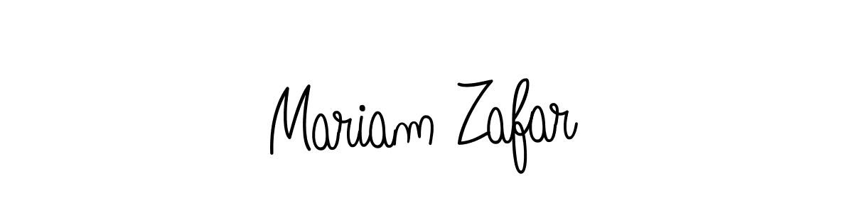 How to make Mariam Zafar name signature. Use Angelique-Rose-font-FFP style for creating short signs online. This is the latest handwritten sign. Mariam Zafar signature style 5 images and pictures png