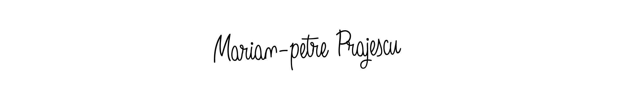 You should practise on your own different ways (Angelique-Rose-font-FFP) to write your name (Marian-petre Prajescu) in signature. don't let someone else do it for you. Marian-petre Prajescu signature style 5 images and pictures png