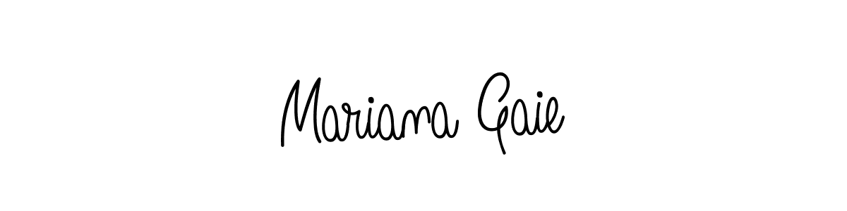Mariana Gaie stylish signature style. Best Handwritten Sign (Angelique-Rose-font-FFP) for my name. Handwritten Signature Collection Ideas for my name Mariana Gaie. Mariana Gaie signature style 5 images and pictures png