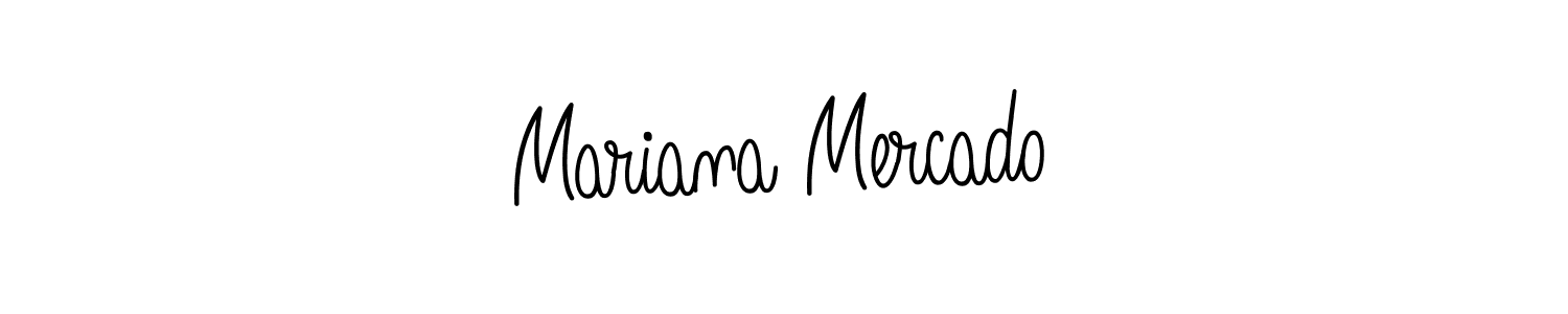 You should practise on your own different ways (Angelique-Rose-font-FFP) to write your name (Mariana Mercado) in signature. don't let someone else do it for you. Mariana Mercado signature style 5 images and pictures png