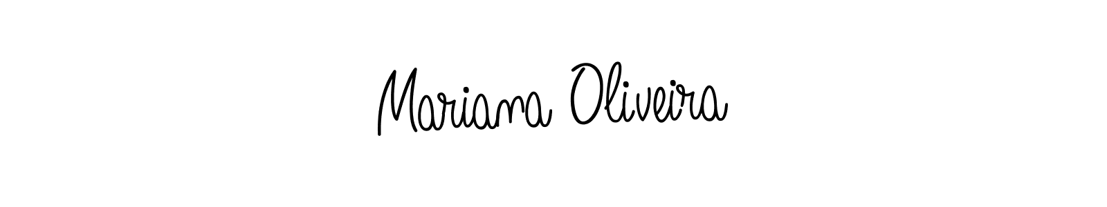 How to make Mariana Oliveira name signature. Use Angelique-Rose-font-FFP style for creating short signs online. This is the latest handwritten sign. Mariana Oliveira signature style 5 images and pictures png