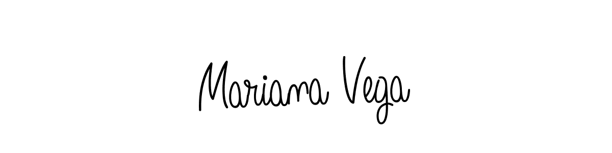 You should practise on your own different ways (Angelique-Rose-font-FFP) to write your name (Mariana Vega) in signature. don't let someone else do it for you. Mariana Vega signature style 5 images and pictures png