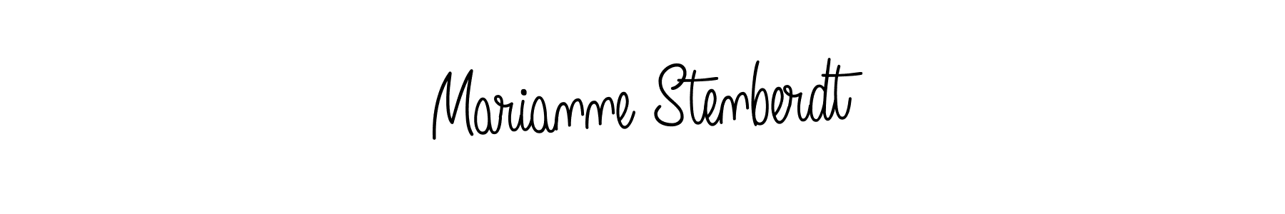Create a beautiful signature design for name Marianne Stenberdt. With this signature (Angelique-Rose-font-FFP) fonts, you can make a handwritten signature for free. Marianne Stenberdt signature style 5 images and pictures png