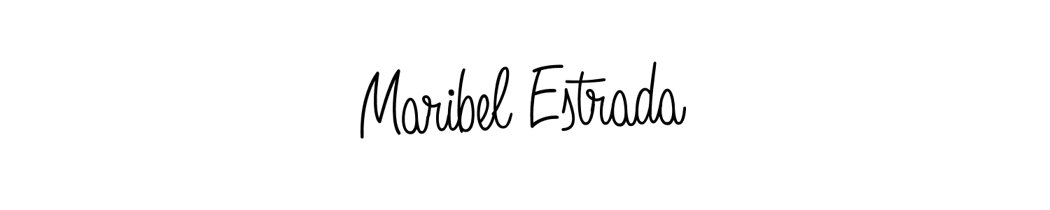 Create a beautiful signature design for name Maribel Estrada. With this signature (Angelique-Rose-font-FFP) fonts, you can make a handwritten signature for free. Maribel Estrada signature style 5 images and pictures png