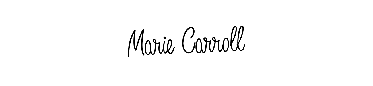 The best way (Angelique-Rose-font-FFP) to make a short signature is to pick only two or three words in your name. The name Marie Carroll include a total of six letters. For converting this name. Marie Carroll signature style 5 images and pictures png