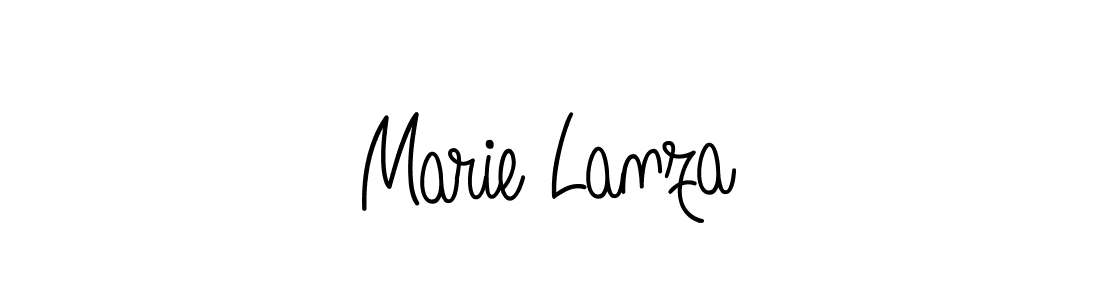 Use a signature maker to create a handwritten signature online. With this signature software, you can design (Angelique-Rose-font-FFP) your own signature for name Marie Lanza. Marie Lanza signature style 5 images and pictures png