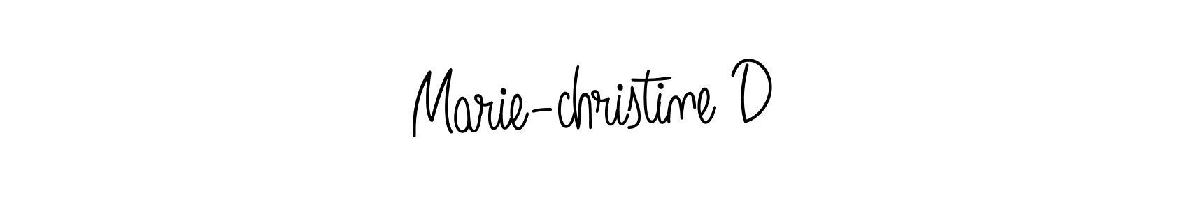 How to Draw Marie-christine D signature style? Angelique-Rose-font-FFP is a latest design signature styles for name Marie-christine D. Marie-christine D signature style 5 images and pictures png