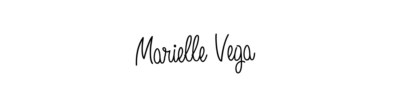 Angelique-Rose-font-FFP is a professional signature style that is perfect for those who want to add a touch of class to their signature. It is also a great choice for those who want to make their signature more unique. Get Marielle Vega name to fancy signature for free. Marielle Vega signature style 5 images and pictures png