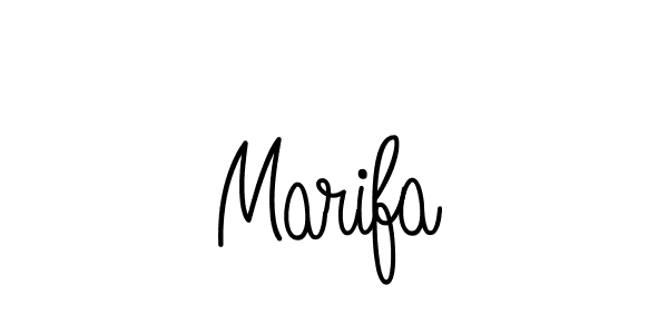 Create a beautiful signature design for name Marifa. With this signature (Angelique-Rose-font-FFP) fonts, you can make a handwritten signature for free. Marifa signature style 5 images and pictures png