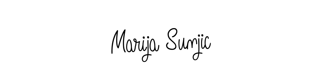 Make a beautiful signature design for name Marija Sunjic. Use this online signature maker to create a handwritten signature for free. Marija Sunjic signature style 5 images and pictures png