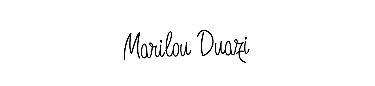 Make a beautiful signature design for name Marilou Duazi. Use this online signature maker to create a handwritten signature for free. Marilou Duazi signature style 5 images and pictures png