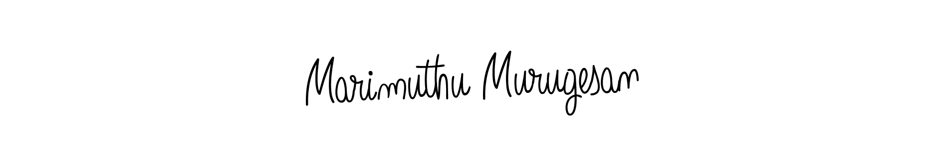 Make a beautiful signature design for name Marimuthu Murugesan. With this signature (Angelique-Rose-font-FFP) style, you can create a handwritten signature for free. Marimuthu Murugesan signature style 5 images and pictures png