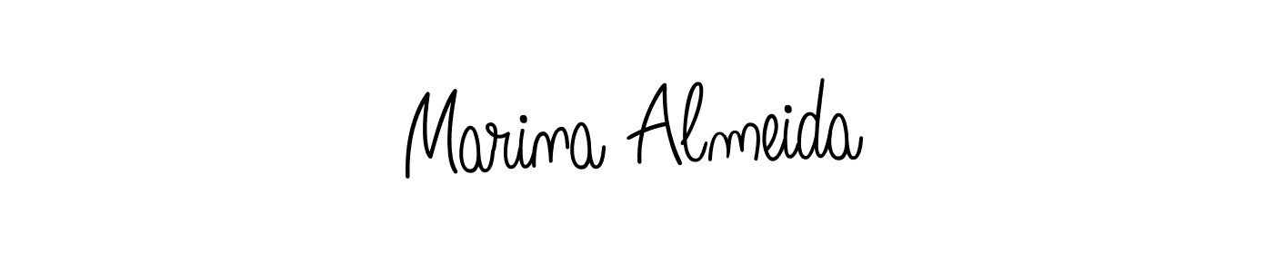 It looks lik you need a new signature style for name Marina Almeida. Design unique handwritten (Angelique-Rose-font-FFP) signature with our free signature maker in just a few clicks. Marina Almeida signature style 5 images and pictures png