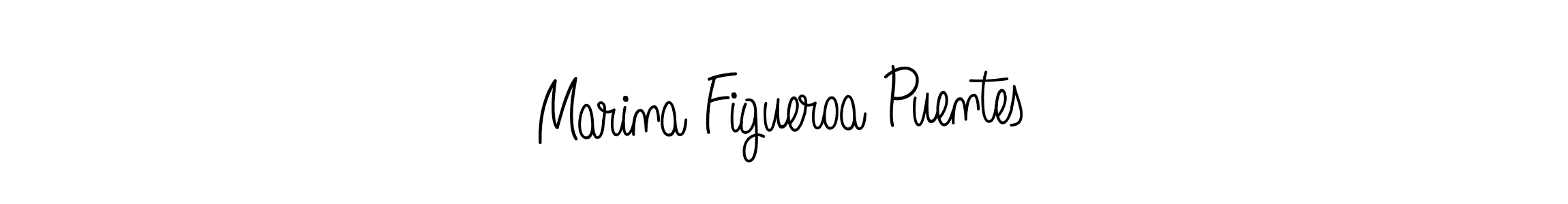 Marina Figueroa Puentes stylish signature style. Best Handwritten Sign (Angelique-Rose-font-FFP) for my name. Handwritten Signature Collection Ideas for my name Marina Figueroa Puentes. Marina Figueroa Puentes signature style 5 images and pictures png