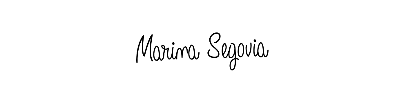 Angelique-Rose-font-FFP is a professional signature style that is perfect for those who want to add a touch of class to their signature. It is also a great choice for those who want to make their signature more unique. Get Marina Segovia name to fancy signature for free. Marina Segovia signature style 5 images and pictures png