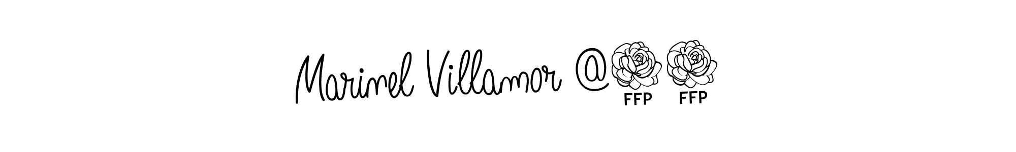 How to Draw Marinel Villamor @18 signature style? Angelique-Rose-font-FFP is a latest design signature styles for name Marinel Villamor @18. Marinel Villamor @18 signature style 5 images and pictures png