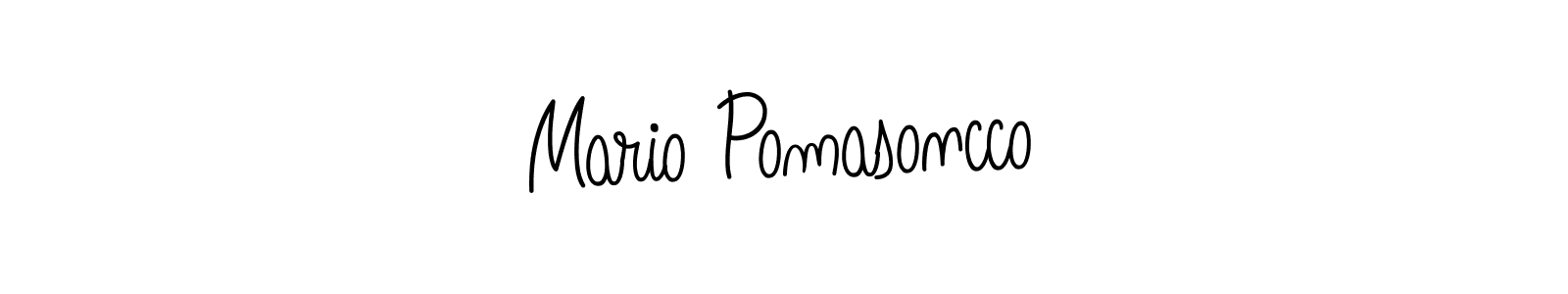You should practise on your own different ways (Angelique-Rose-font-FFP) to write your name (Mario Pomasoncco) in signature. don't let someone else do it for you. Mario Pomasoncco signature style 5 images and pictures png