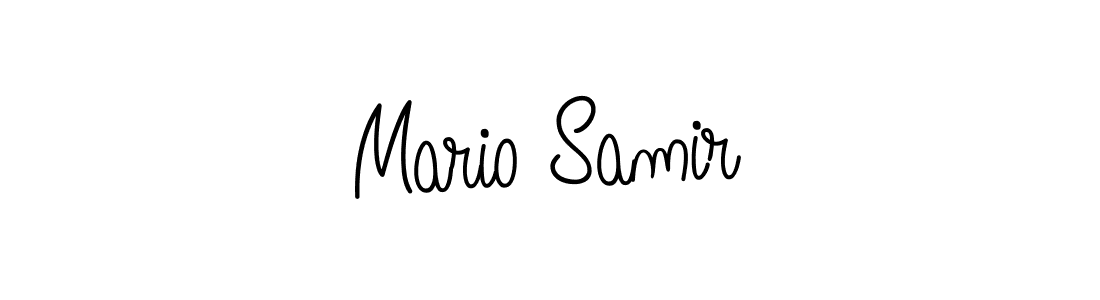 The best way (Angelique-Rose-font-FFP) to make a short signature is to pick only two or three words in your name. The name Mario Samir include a total of six letters. For converting this name. Mario Samir signature style 5 images and pictures png
