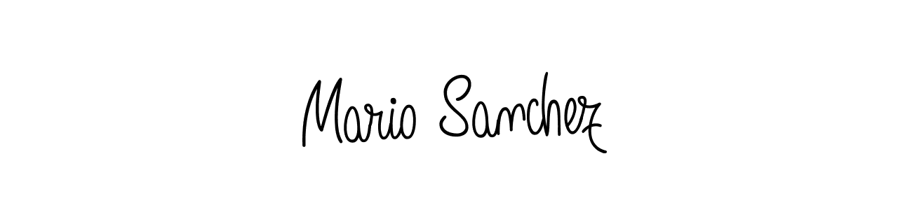 Design your own signature with our free online signature maker. With this signature software, you can create a handwritten (Angelique-Rose-font-FFP) signature for name Mario Sanchez. Mario Sanchez signature style 5 images and pictures png