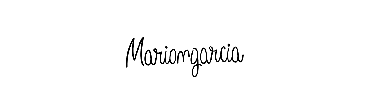 How to make Mariongarcia name signature. Use Angelique-Rose-font-FFP style for creating short signs online. This is the latest handwritten sign. Mariongarcia signature style 5 images and pictures png