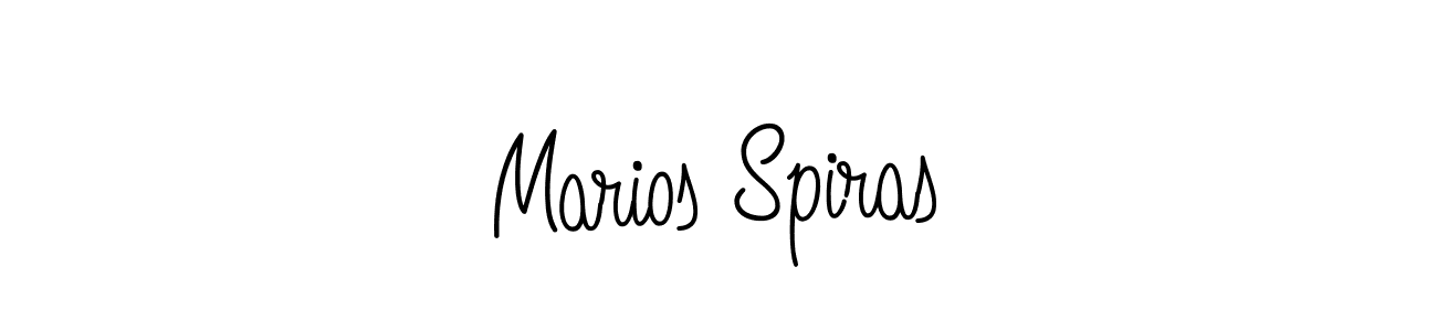 Use a signature maker to create a handwritten signature online. With this signature software, you can design (Angelique-Rose-font-FFP) your own signature for name Marios Spiras. Marios Spiras signature style 5 images and pictures png