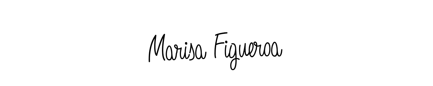 Marisa Figueroa stylish signature style. Best Handwritten Sign (Angelique-Rose-font-FFP) for my name. Handwritten Signature Collection Ideas for my name Marisa Figueroa. Marisa Figueroa signature style 5 images and pictures png