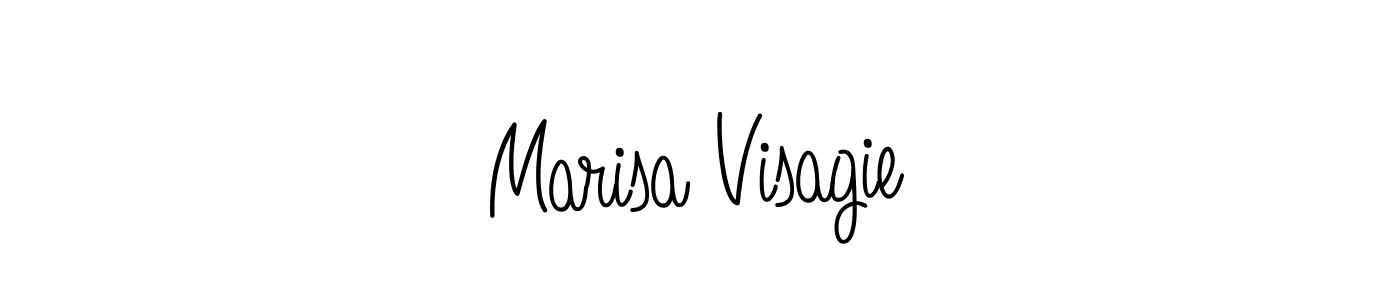 Use a signature maker to create a handwritten signature online. With this signature software, you can design (Angelique-Rose-font-FFP) your own signature for name Marisa Visagie. Marisa Visagie signature style 5 images and pictures png