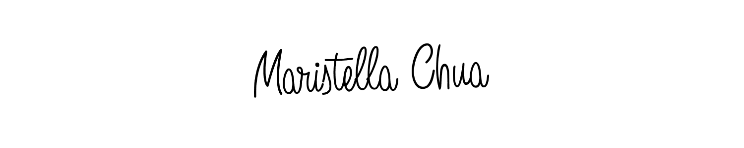Make a beautiful signature design for name Maristella Chua. With this signature (Angelique-Rose-font-FFP) style, you can create a handwritten signature for free. Maristella Chua signature style 5 images and pictures png