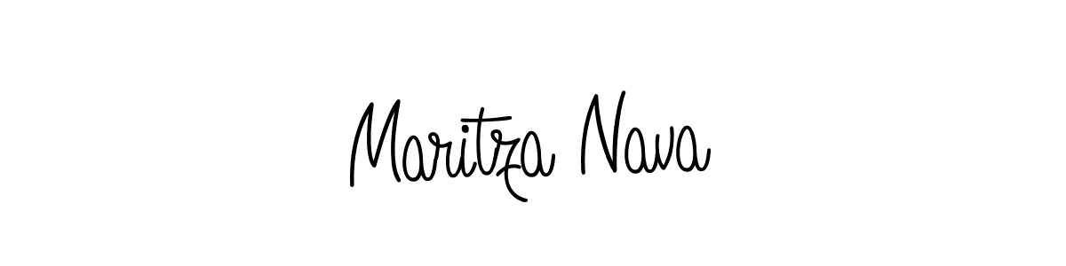 How to make Maritza Nava signature? Angelique-Rose-font-FFP is a professional autograph style. Create handwritten signature for Maritza Nava name. Maritza Nava signature style 5 images and pictures png