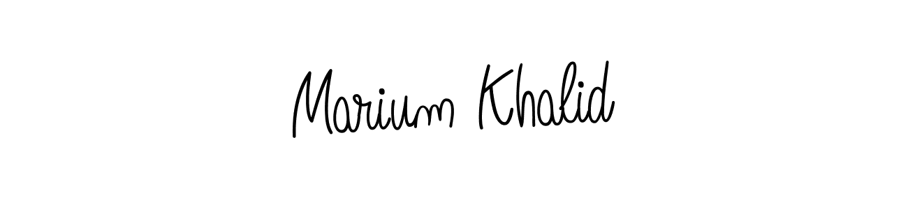 Once you've used our free online signature maker to create your best signature Angelique-Rose-font-FFP style, it's time to enjoy all of the benefits that Marium Khalid name signing documents. Marium Khalid signature style 5 images and pictures png