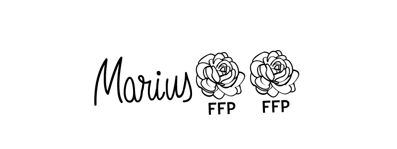 You should practise on your own different ways (Angelique-Rose-font-FFP) to write your name (Marius77) in signature. don't let someone else do it for you. Marius77 signature style 5 images and pictures png