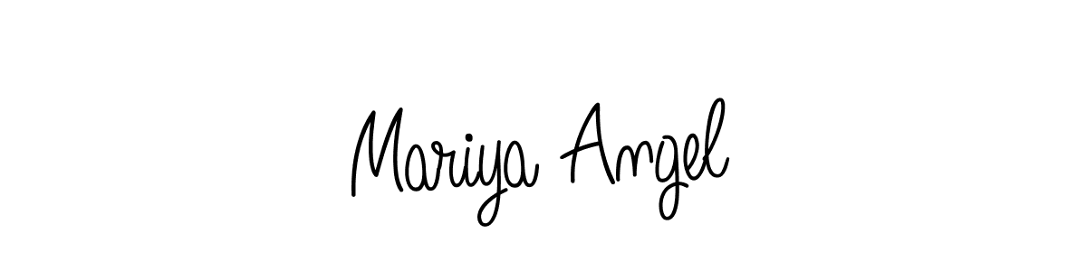 How to make Mariya Angel name signature. Use Angelique-Rose-font-FFP style for creating short signs online. This is the latest handwritten sign. Mariya Angel signature style 5 images and pictures png