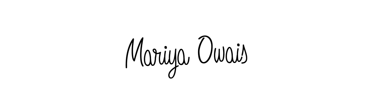 Make a beautiful signature design for name Mariya Owais. Use this online signature maker to create a handwritten signature for free. Mariya Owais signature style 5 images and pictures png