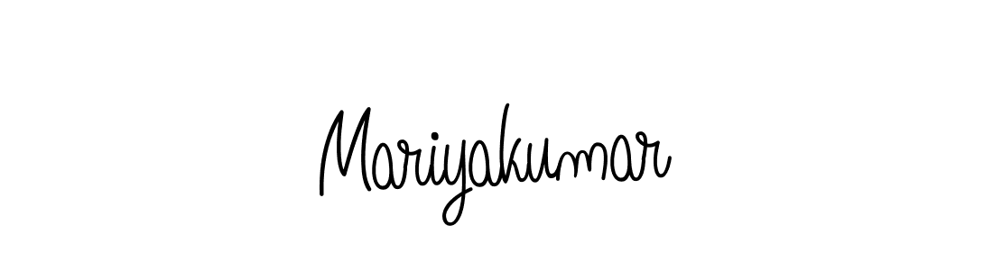 Design your own signature with our free online signature maker. With this signature software, you can create a handwritten (Angelique-Rose-font-FFP) signature for name Mariyakumar. Mariyakumar signature style 5 images and pictures png