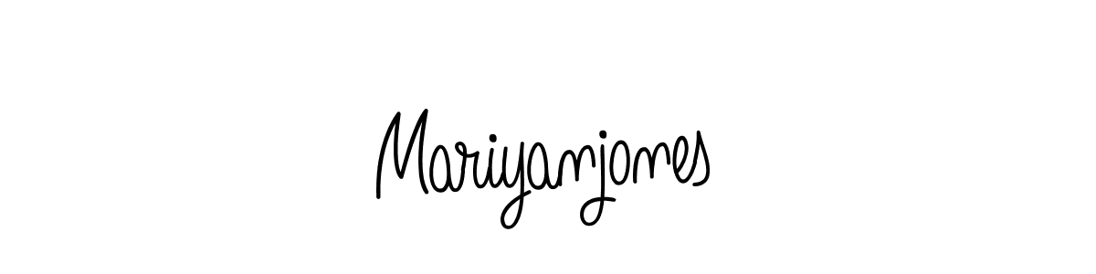 How to make Mariyanjones name signature. Use Angelique-Rose-font-FFP style for creating short signs online. This is the latest handwritten sign. Mariyanjones signature style 5 images and pictures png