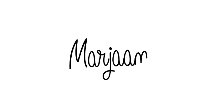 if you are searching for the best signature style for your name Marjaan. so please give up your signature search. here we have designed multiple signature styles  using Angelique-Rose-font-FFP. Marjaan signature style 5 images and pictures png