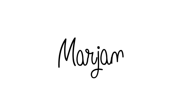 Design your own signature with our free online signature maker. With this signature software, you can create a handwritten (Angelique-Rose-font-FFP) signature for name Marjan. Marjan signature style 5 images and pictures png