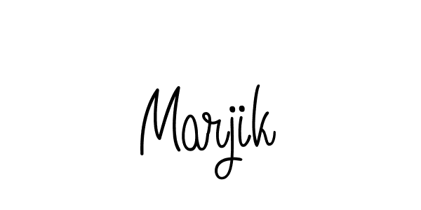 How to Draw Marjik signature style? Angelique-Rose-font-FFP is a latest design signature styles for name Marjik. Marjik signature style 5 images and pictures png