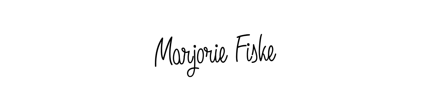 Use a signature maker to create a handwritten signature online. With this signature software, you can design (Angelique-Rose-font-FFP) your own signature for name Marjorie Fiske. Marjorie Fiske signature style 5 images and pictures png