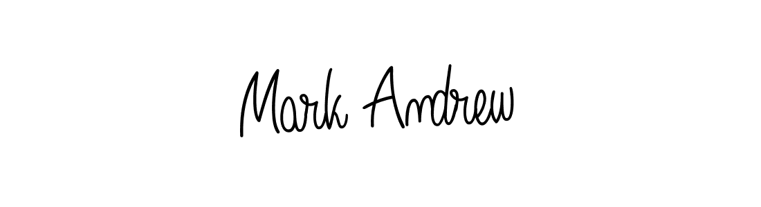 You should practise on your own different ways (Angelique-Rose-font-FFP) to write your name (Mark Andrew) in signature. don't let someone else do it for you. Mark Andrew signature style 5 images and pictures png