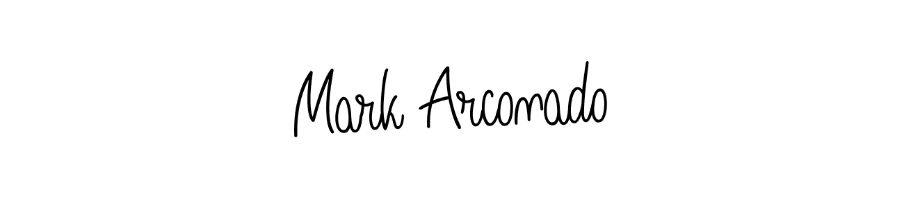 How to Draw Mark Arconado signature style? Angelique-Rose-font-FFP is a latest design signature styles for name Mark Arconado. Mark Arconado signature style 5 images and pictures png