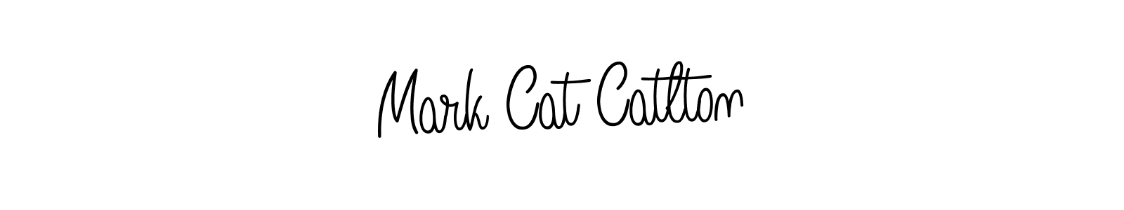 Make a beautiful signature design for name Mark Cat Catlton. With this signature (Angelique-Rose-font-FFP) style, you can create a handwritten signature for free. Mark Cat Catlton signature style 5 images and pictures png